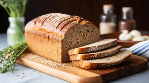 Delicious Bread and Sesame Seeds Photography
