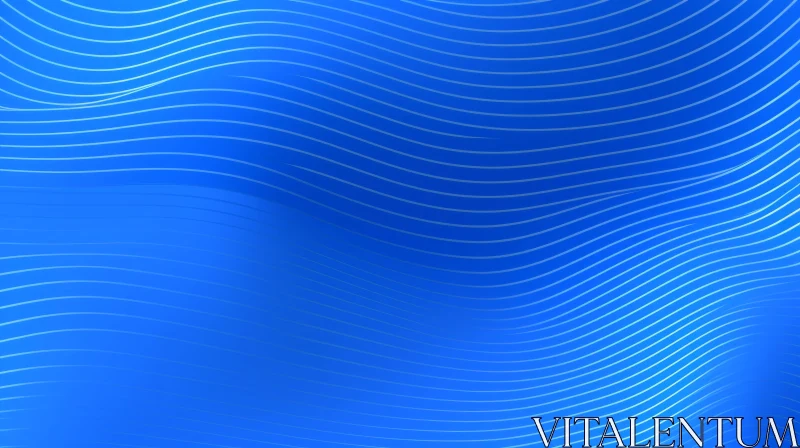 Blue Wavy Background for Graphic Design AI Image