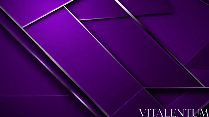 AI ART Purple Geometric Abstract Background | 3D Rendering