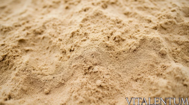 Dry Sand Texture Close-Up AI Image