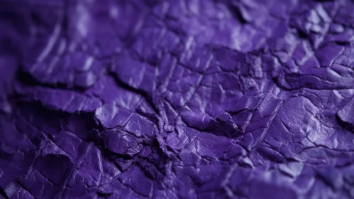 Crumpled Purple Paper Texture - Close-up Background
