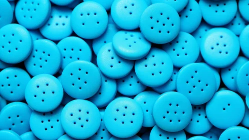 Blue Round Buttons Texture Design