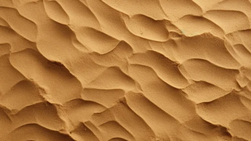 Detailed Sand Dune with Waves - High Angle Shot