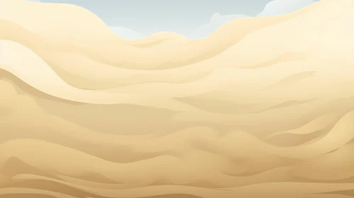 Golden Sand Dunes Desert Landscape