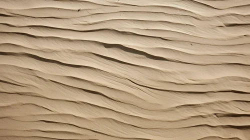 Intricate Sand Dune with Detailed Waves