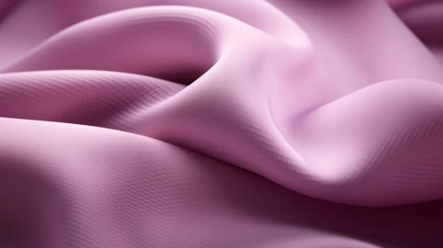 Pink Fabric Close-Up with Wavy Surface