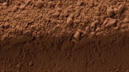 Intricate Cocoa Powder Texture - Close-up Shot