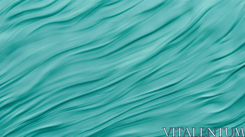 AI ART Tranquil Turquoise Waves Seamless Pattern