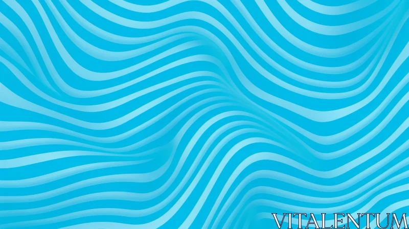 AI ART Blue and White Abstract Striped Pattern