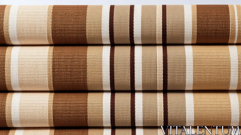 Elegant Striped Carpets Stack AI Image