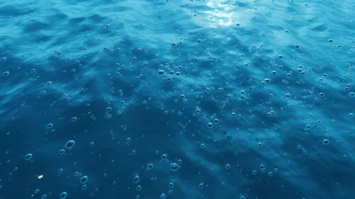 Tranquil Blue Ocean Surface View