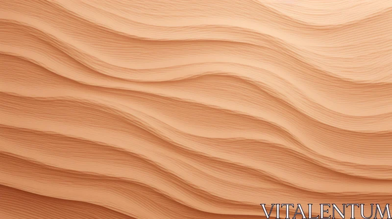 AI ART Warm Sand Dune 3D Rendering