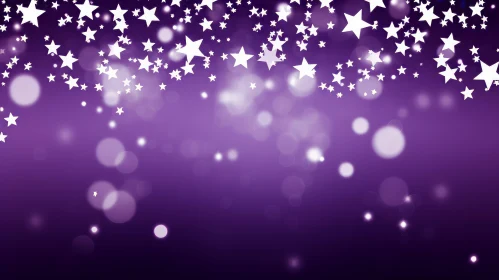 Purple Starry Night Sky - Serene and Peaceful
