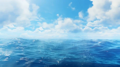 Tranquil Azure Seascape