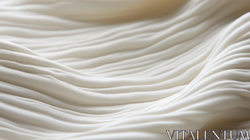 Elegant White Pleated Fabric for Formal Attire AI Image