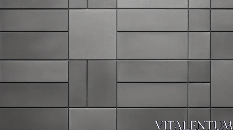 AI ART Gray Metal Wall Texture - Reflective Panels