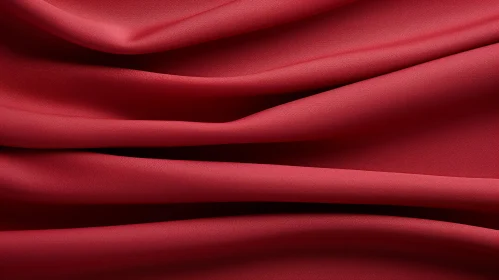 Red Crumpled Fabric Texture