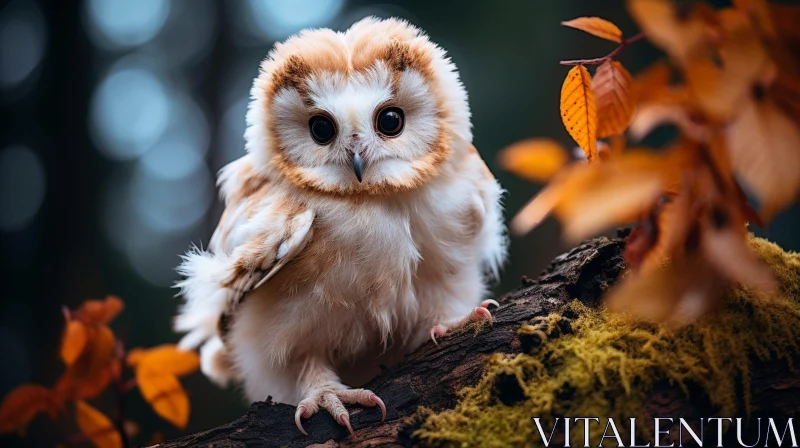 AI ART Majestic Owl in Forest - Enchanting Wildlife Encounter