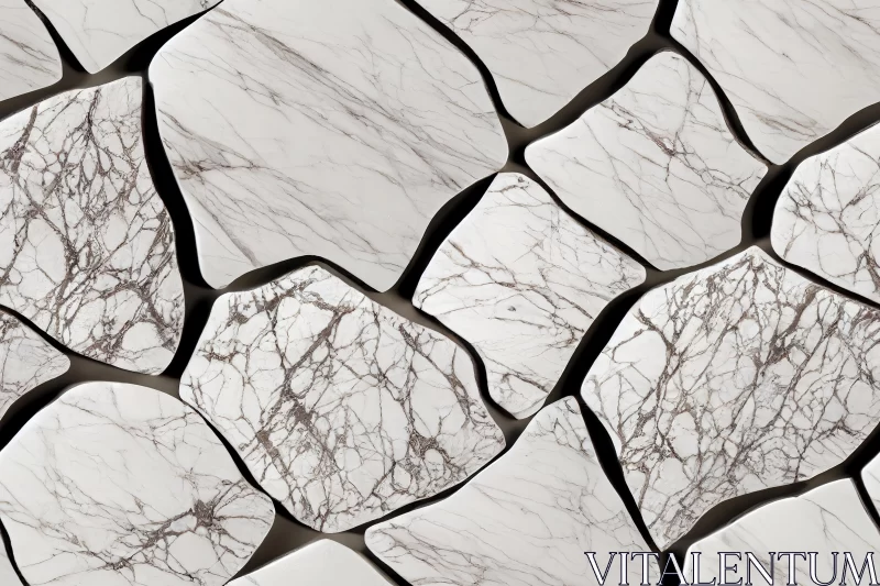 Marble Wall Design by Luca Di Cassella - Meticulous and Organic Biomorphism AI Image