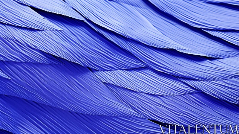 Blue Leather Fabric Texture with Wavy Pattern AI Image
