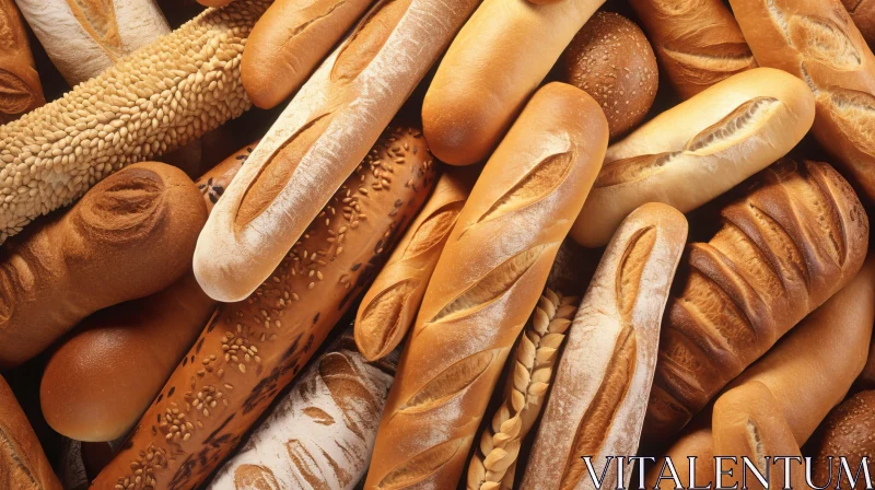 AI ART Delicious Bread Assortment for Bakery and Food Magazine