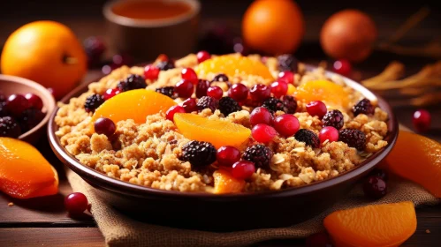 Delicious Oatmeal and Fruit Bowl