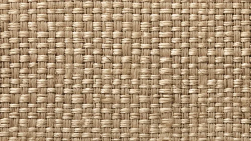 Beige Natural Fiber Fabric Close-up