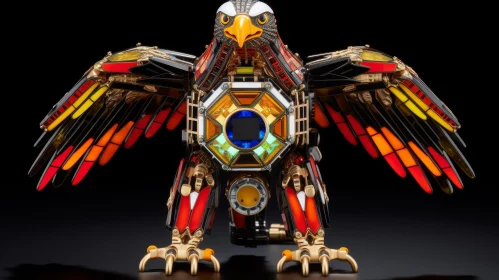 Mechanical Eagle 3D Rendering