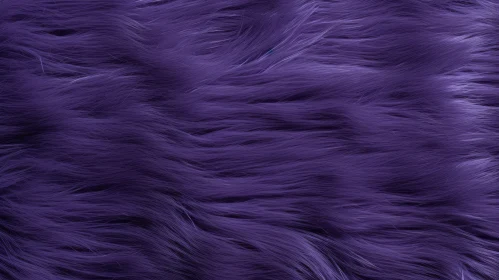 Soft and Fluffy Purple Fur Close-Up