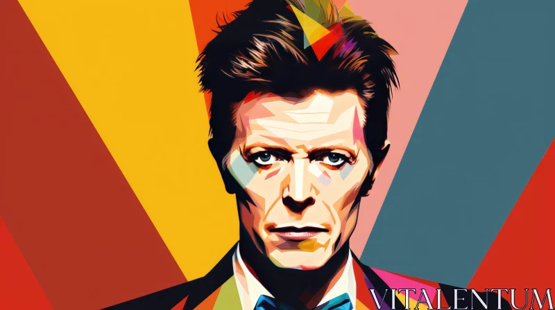 AI ART Colorful Pop Art Portrait of a British Icon