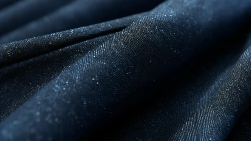 Dark Blue Fabric Close-up
