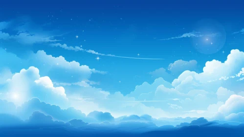 Tranquil Daytime Sky Background