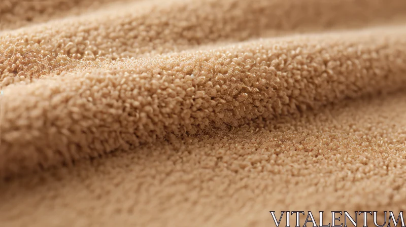 Brown Carpet Texture - Soft Velvety Waves for Backgrounds AI Image