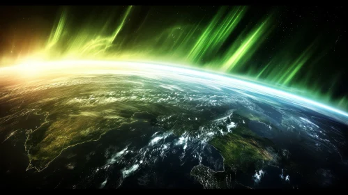 Earth Aurora Borealis - Spectacular Natural Light Display