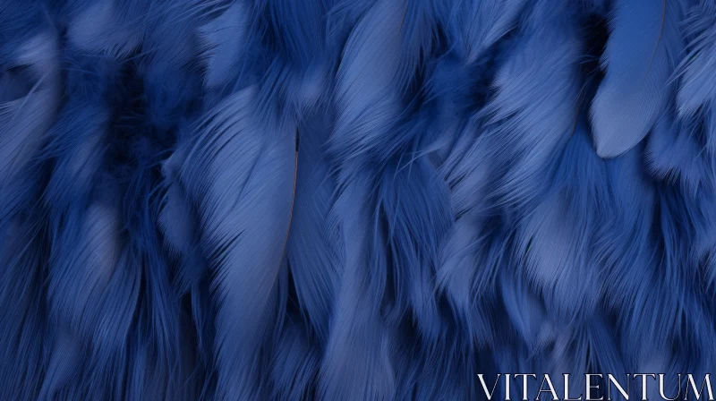 AI ART Blue Feathers Texture Background Close-up | Artistic Textures