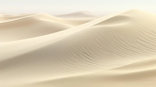 Tranquil Sand Dunes in Desert Landscape