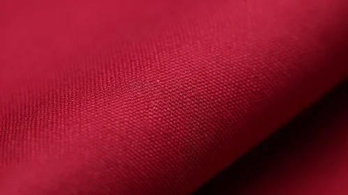 Red Fabric Close-Up - Smooth and Vibrant