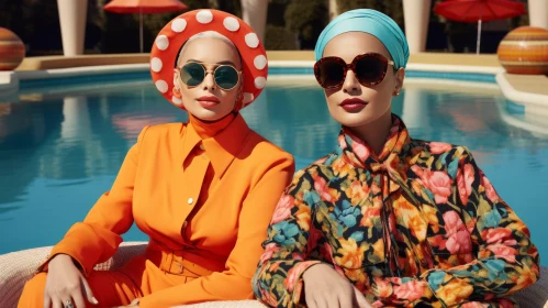 Chic Women by the Pool