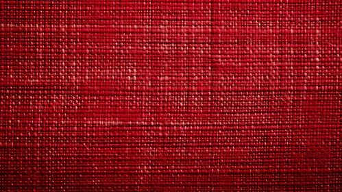 Red Fabric Texture with Small Dots - Detailed Pattern