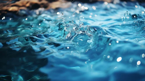 Tranquil Blue Water Surface