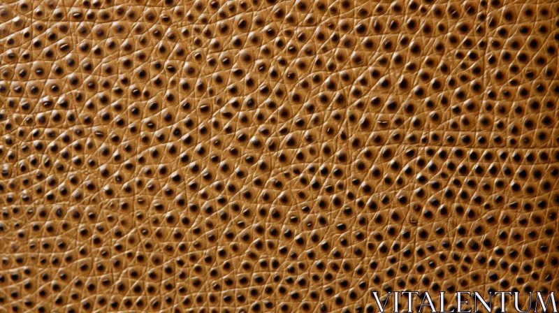 Brown Leather Texture Close-Up AI Image