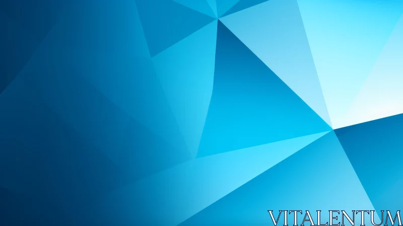 Blue Abstract Polygonal Background AI Image