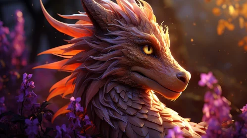 Dragon Digital Painting in Fantasy Setting