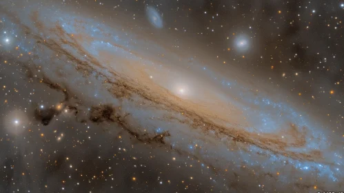 NGC 1313 Spiral Galaxy in Reticulum Constellation