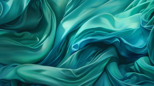 Teal Silk Fabric Close-up | Rich and Vibrant Colors