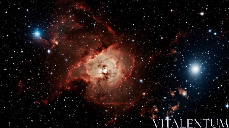 Enchanting Nebula in the Vast Universe AI Image