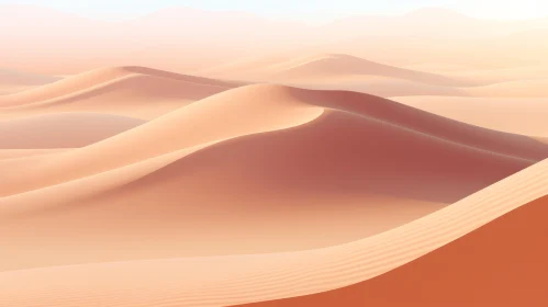 Golden Sand Dunes under Blue Sky