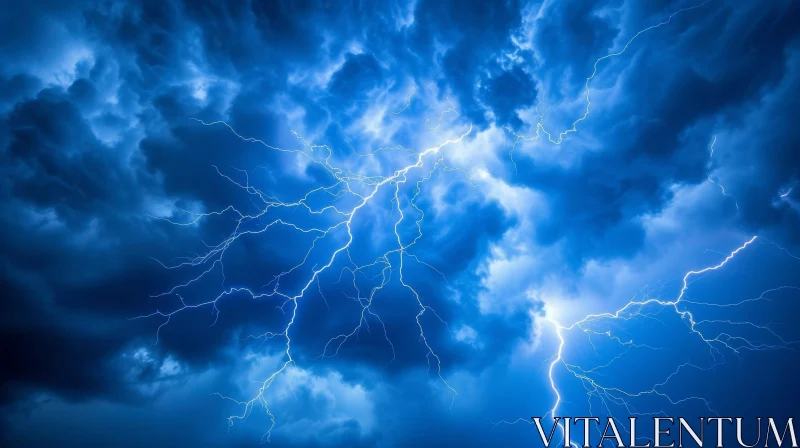 AI ART Intense Lightning Storm Photography