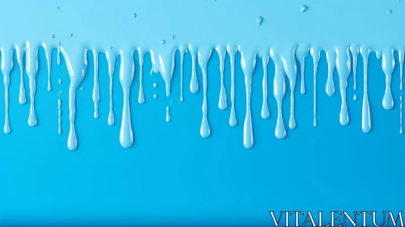 AI ART Blue Liquid Drips Background Image