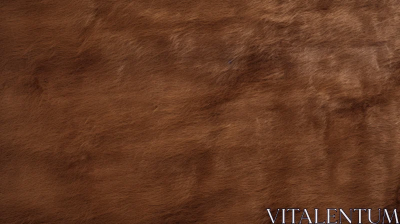 Elegant Light Brown Fur Coat Close-Up AI Image